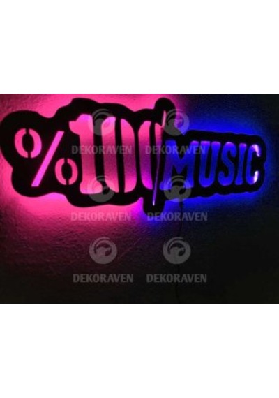 Müzik Led Işıklı Tablo (523524546)
