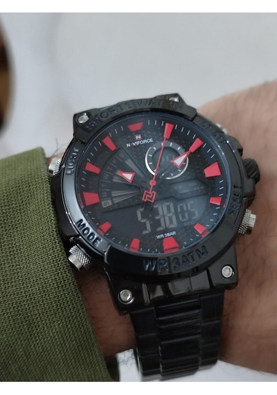 Naviforce Erkek Kol Saati Çift Kordonlu Dijital & Analog 2102