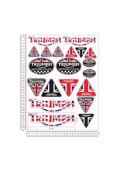 Triumph Sticker Set