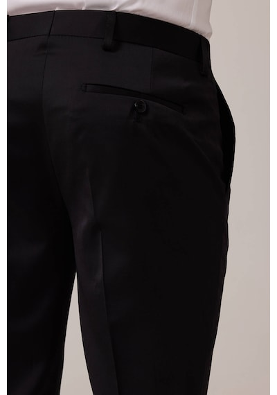 Ysf Erkek Bordo Siyah Slim Fit Şal Hakim Yaka Damatlık Bordo - Siyah