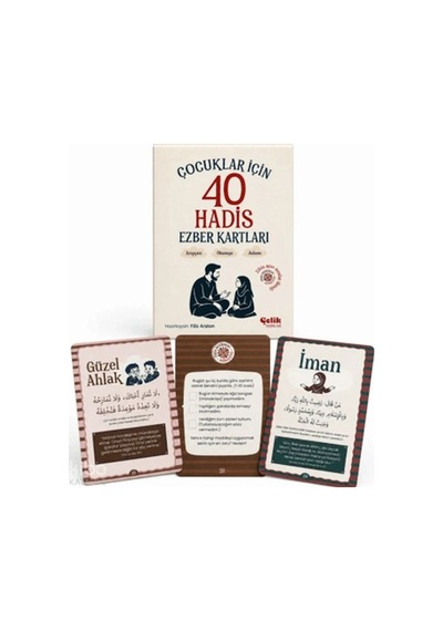 Çocuklar İçin 40 Hadis Ezber Kartları - Aıaı-898116