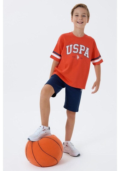 U.s. Polo Assn. Erkek Çocuk Turuncu Bermuda Takım Turuncu U.s. Polo Assn. Erkek Çocuk Turuncu Bermuda Takım Turuncu