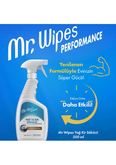 Mr.wipes Performance Yağ ve Kir Sökücü 500 ML