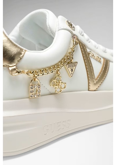 Guess Ebetts Kadın Deri Sneaker Ayakkabı Fltbttlea12 Beyaz