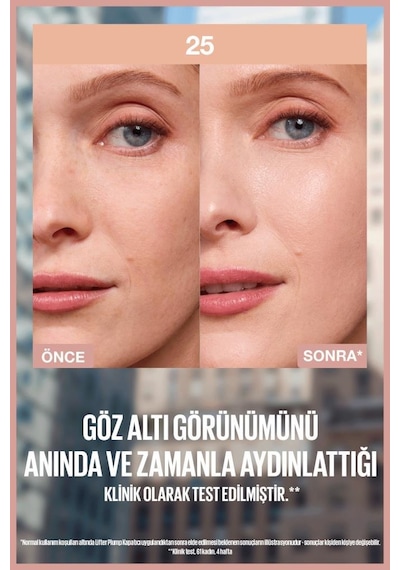 Lifter Kafein Ve Peptitler İçeren Nemlendiren Ve Aydınlatan Kapatıcı - 25 3600531712617-11077 025