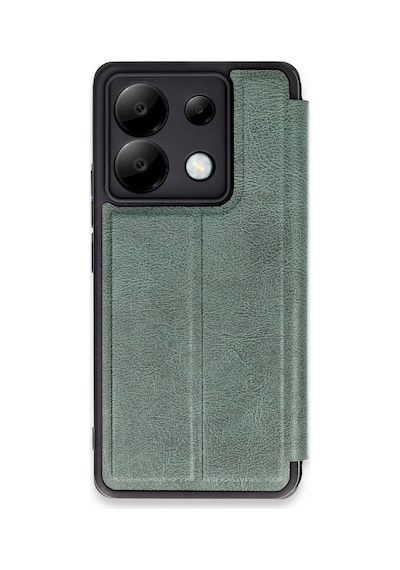 Uryport Xiaomi Redmi Note 13 Pro 5g Kılıf Flip Cover - Koyu Yeşil