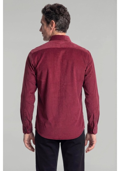 Bisse Regular Fit Paşa Yaka Pamuk Bordo Erkek Gömlek Gmkdf12300300 D25 Bordo Bisse Regular Fit Paşa Yaka Pamuk Bordo Erkek Gömlek Gmkdf12300300 D25 Bordo