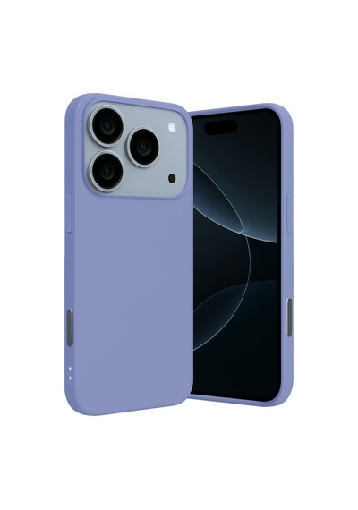 Apple iPhone  Uyumlu    17 Pro Nano İçi Kadife Silikon - Lila