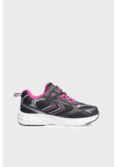 Hummel Logolu Cırt Cırtlıı Ayakkabı Unisex Çocuk Ayakkabı 900948-2761 Siyah-pembe