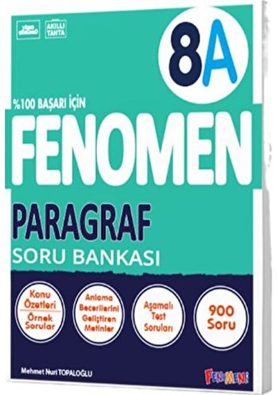 8. Sınıf Paragraf A Soru Bankası / Kolektif / Fenomen Kitap / 9786256972391