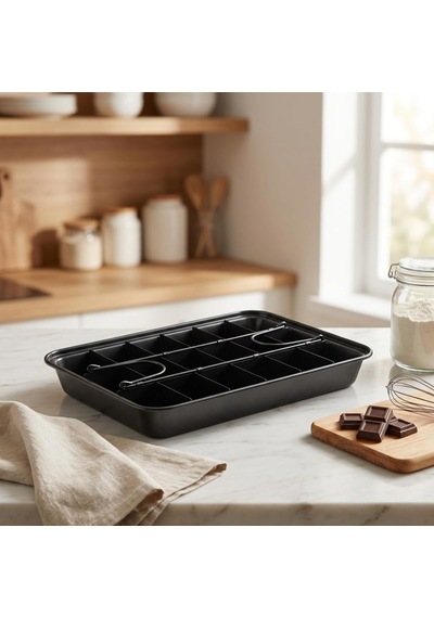 Deconox 18 Bölmeli Kare Kesim Brownie Ve Kek Kalıbı Diğer