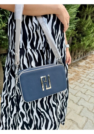 Just Polo Kadın Lacivert Taş Omuz Çantası 6016mh Lacivert - Taş