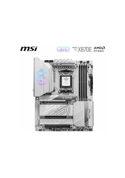 Msı Mpg X870e Edge Tı Wıfı Am5 Ddr5 8400mhz Oc Usb4 4x M.2 Hdmı 5g Lan Wıfı 7 Rgb Atx Sku: Smg8690010051387