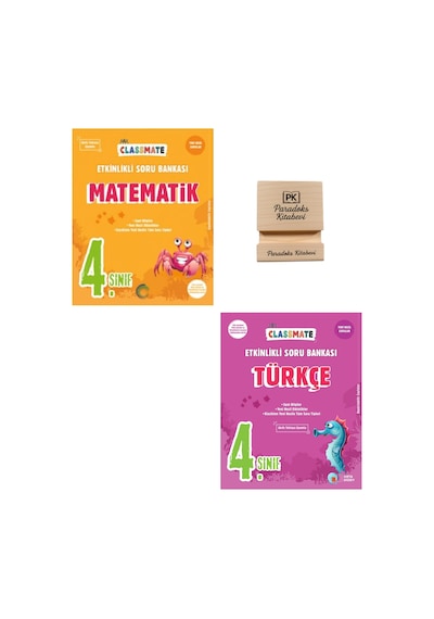 Okyanus 4. Sınıf Classmate Matematik Ve Türkçe Etkinlikli Soru Bankası + Telefon Standı