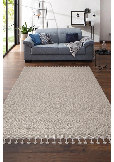 Otantik Salon Ve Oturma Odası Halısı Krem/bej 23917a Krem