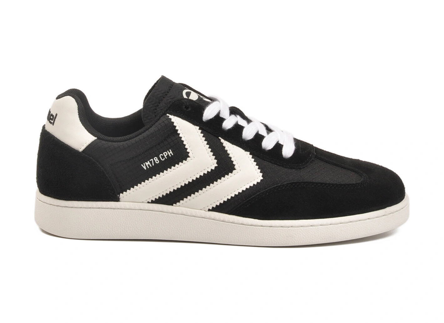 Hummel Siyah Kaymaz Süet Detaylı Esnek Hafif Unisex Sneaker 227912 Vm78 Cph Rs Siyah - Beyaz