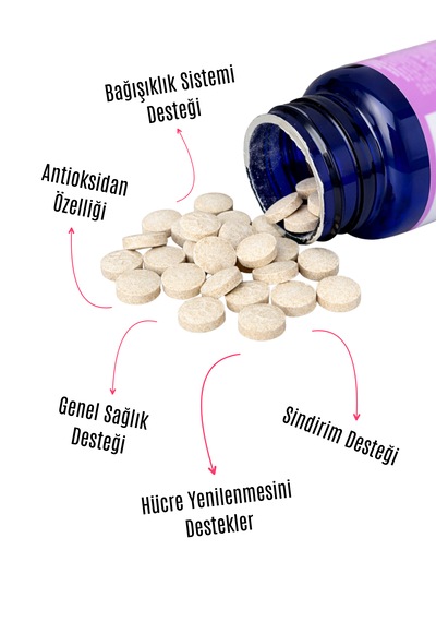 Petpower Kedi Köpek Desteği, Beta Glukan, C Vitamini, Taurin Tablet 75 Adet