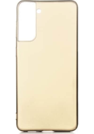 Samsung Galaxy Uyumlu S21 Plus Kılıf Esnek Yapılı İnce Slim Silikon Kapak Ryc/premier Gold