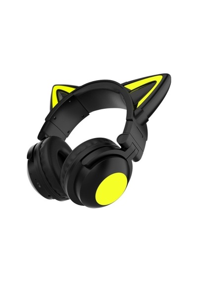 Wealthglow Led Işıklı Kedi Kulak Bluetooth Wireless Kulaklık 5.0 Led Işıklı Kedili Şık Kulaküstü Kulaklık Kız Çocuk Raydolu Fm 17477a