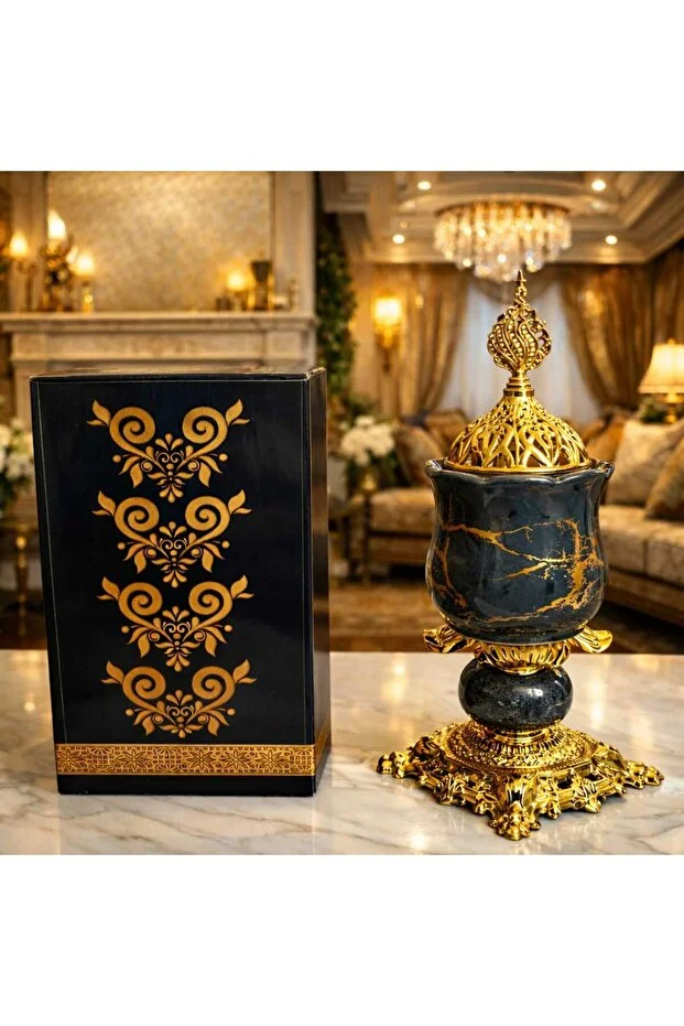Banum Luxury Lux Çelık Ve Porselan Karişimi Tütsülük