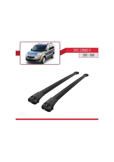 Opel Combo D 2012-2018 Arası İle Uyumlu Ace-1 Ara Atkı Tavan Barı Siyah