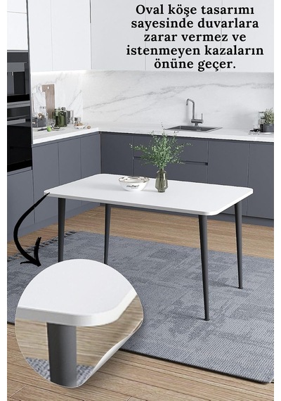 Damla 60x90 Cm Oval Köşeli Beyaz Yemek Masası Mutfak Masası Balkon Masası Çalışma Masası Çok Renkli Damla 60x90 Cm Oval Köşeli Beyaz Yemek Masası Mutfak Masası Balkon Masası Çalışma Masası Çok Renkli