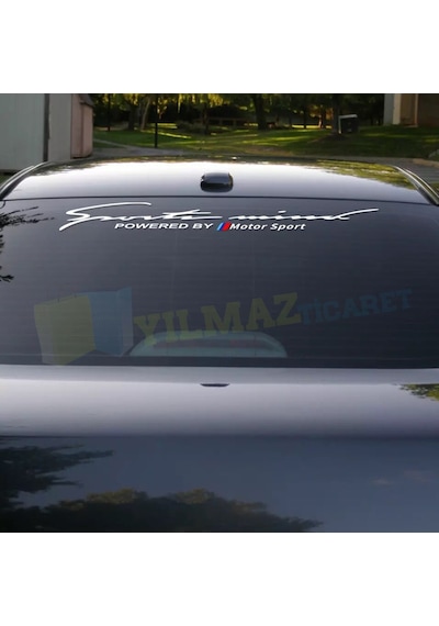 Bmw M Motorsport Sport Mind Ön Arka Cam Sticker Etiket Yapıştırma