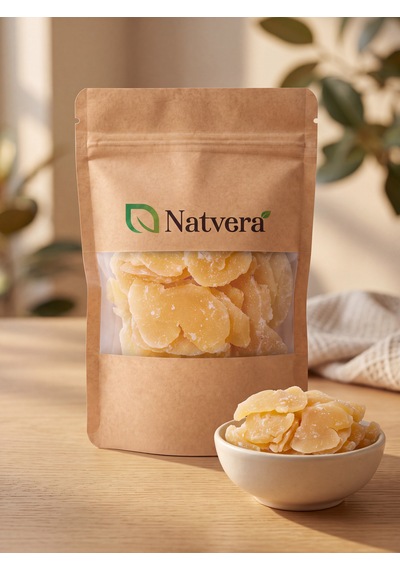 Natvera Zencefil Kurusu 500 G Dilimlenmiş Kilitli Kraft Paket 500  G