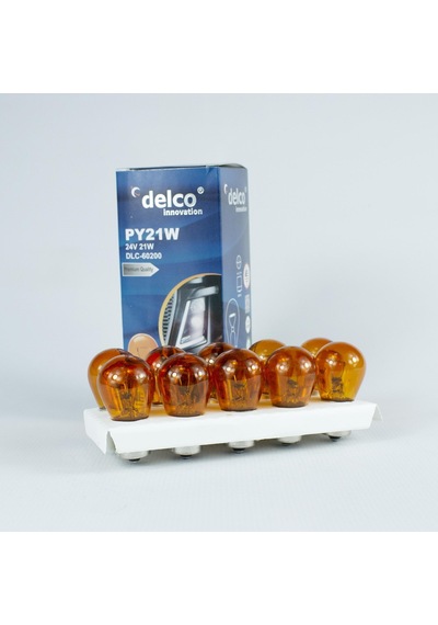 Delco U.s.a P21w 93 Sinyal Ampulü Naturel Amber 24 Volt 10 Adet