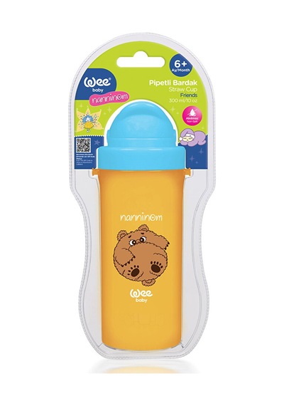 Nanninom Pipetli Bardak 300 Ml Çok Renkli