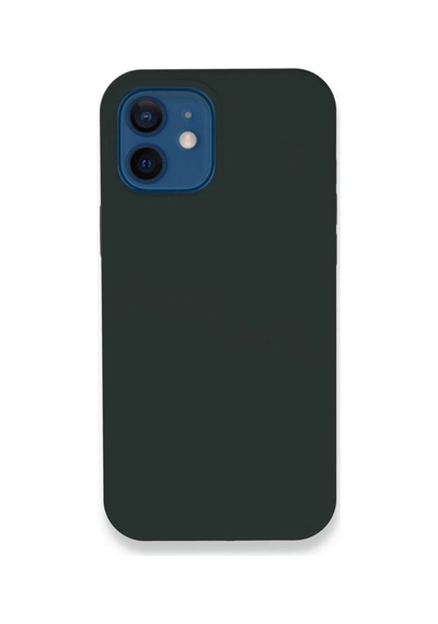 Apple İphone 12 Kılıf Lansman Legant Silikon - Koyu Yeşil