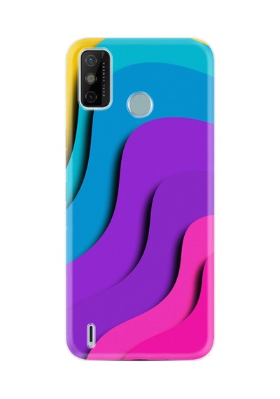 Tecno Spark 6 Go Kılıf Silikon Desen Özel Seri Renk Cümbüşü 1631