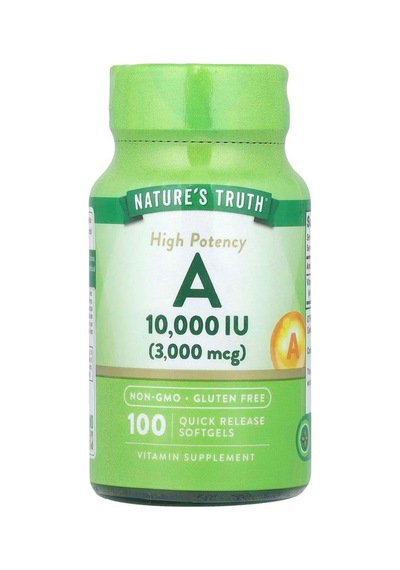 A Vitamini, Yüksek Potansiyel, 10.000 Iu 3.000 Mcg , 100 Yumuşak Kapsül