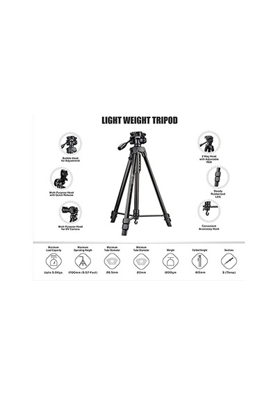 Np-8830 155 Cm Bluetooth Kumandalı Profesyonel Telefon Kamera Tutucu Çantalı Tripod Genel