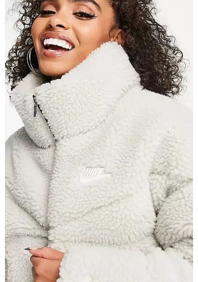 Nike Sportswear Therma-fit City City Series Synthetic Fill High-pile Fleece Full Zip Jacket Sentetik Dolgu Bol Kesim Kadın Ceket Krem Krem