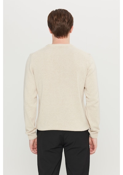 AC&Co / Altınyıldız Classics Erkek Acık Bej Pamuklu Standart Fit Normal Kesim Bisiklet Yaka Jakarlı Triko Kazak Acık Bej AC&Co / Altınyıldız Classics Erkek Acık Bej Pamuklu Standart Fit Normal Kesim Bisiklet Yaka Jakarlı Triko Kazak Acık Bej