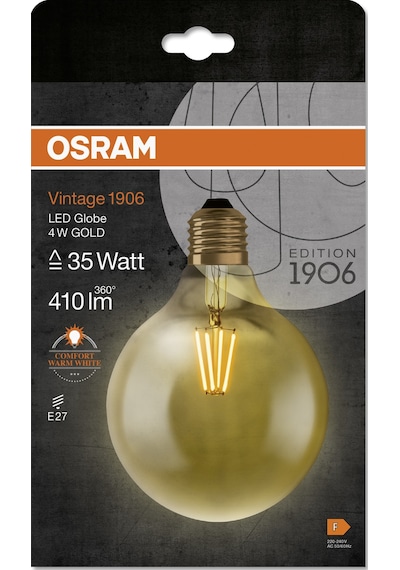 Osram Led Globe Flament 4w Gold