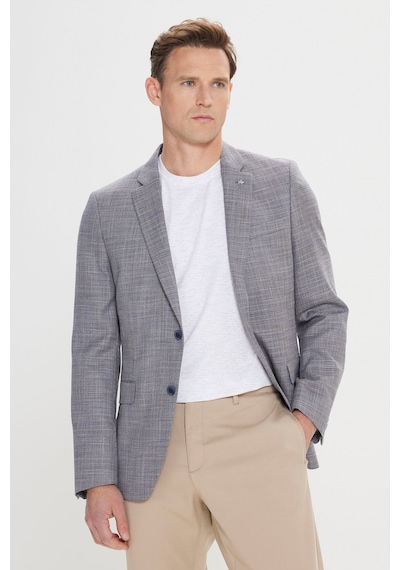 AC&Co / Altınyıldız Classics Erkek Lacı Comfort Fit Rahat Kesim Mono Yaka Casual Blazer Ceket Lacı