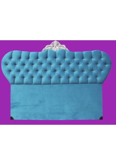 Başlık Alc Avangartmodel 90cm Baby Face Kumaş Modern Kapitone Mavi Renk El Yapımı