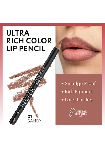 Ultra Rich Color Lip Pencil Dudak Kalemi 01 Sandy Çok Renkli