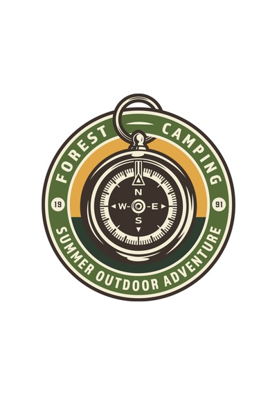 Adventure Camping Pusula Sticker Off Road Sticker Model 2 12 X 12,5 Cm