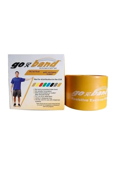 Cando Go-band Direnç Egzersiz Bandı Altın Xxx-heavy 45.7 Mt -10-6427 Altın