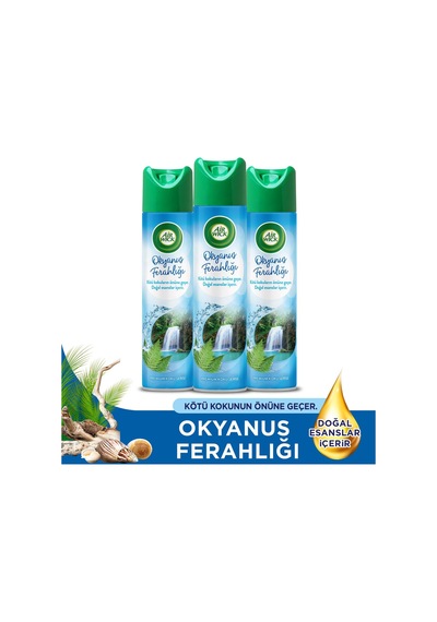 Air Wick Aerosol Okyanus Ferahlığı 3x300 Ml Okyanus