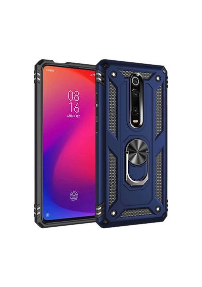Xiaomi Mi 9T Yüzüklü Standli Vega Armor Silikon Zirh Kilif 390788241