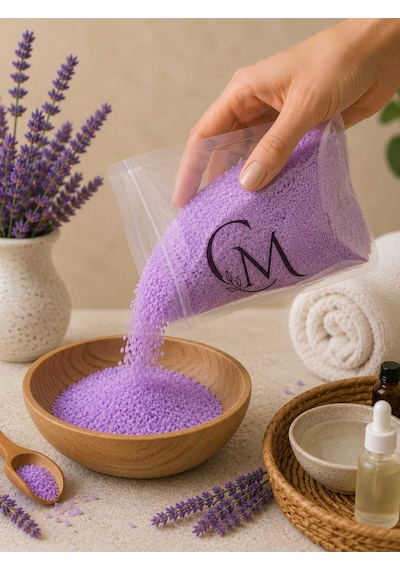100 Gr. Lavanta Kokulu Banyo Topu Tozu, Nem Bombası, Banyo Bombası, Manikür Ve Pedikür Topu Tozu Diğer