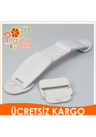 Portakal Safety Kapı Altı Stoperi 2 Adet Beyaz Çok Renkli