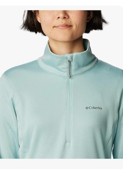 Columbia Kadın Park View Izgara Fleece Yarım Zip Mavi