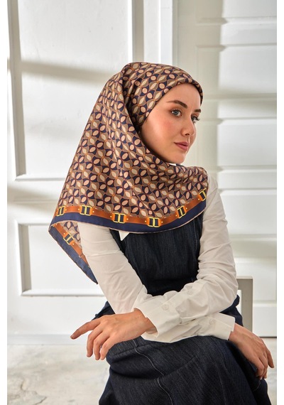 Silk Home Twill İpek Eşarp 11481-30 Siyah, Taba, Gri, Siyah