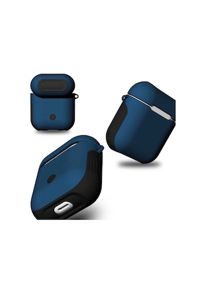 Apple Uyumlu AirPods Kılıf Zore Shockproof Silikon Mavi