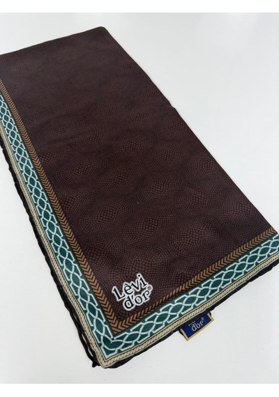 Levidor Lotus Desen Eşarp - 06107 Kahve,yeşil-08
